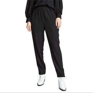 GANNI TAPERED CREPE CLARK PANTS SZ 38 / US 6